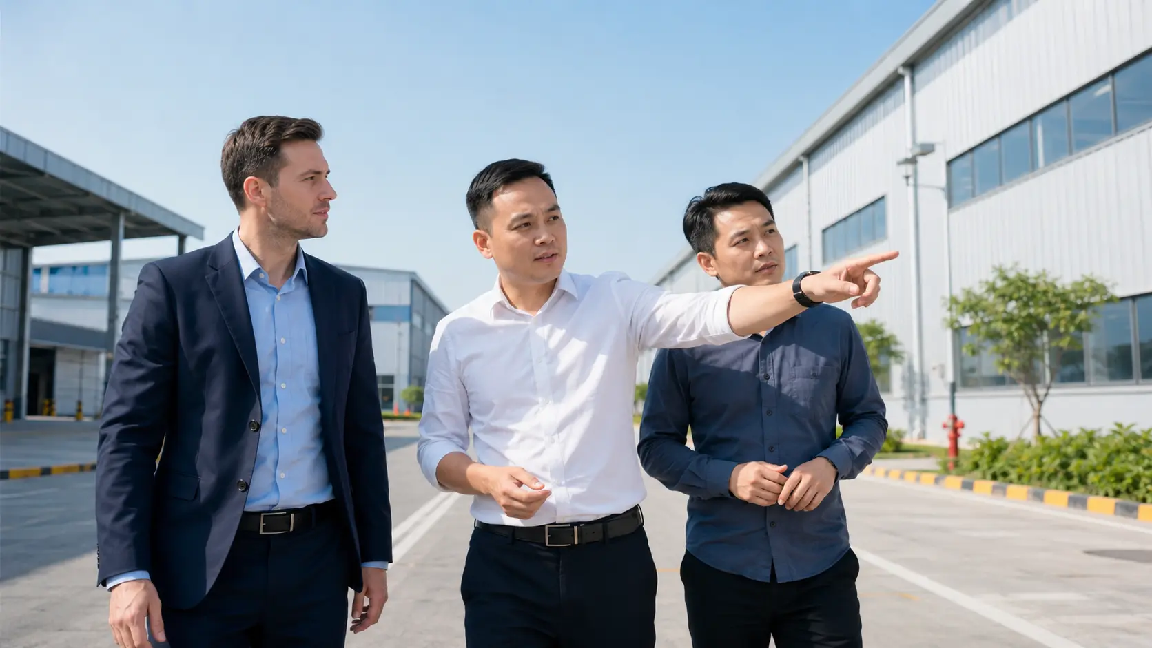 Nguyễn Cảnh Quyền đồng hành cùng nhà đầu tư khảo sát khu công nghiệp