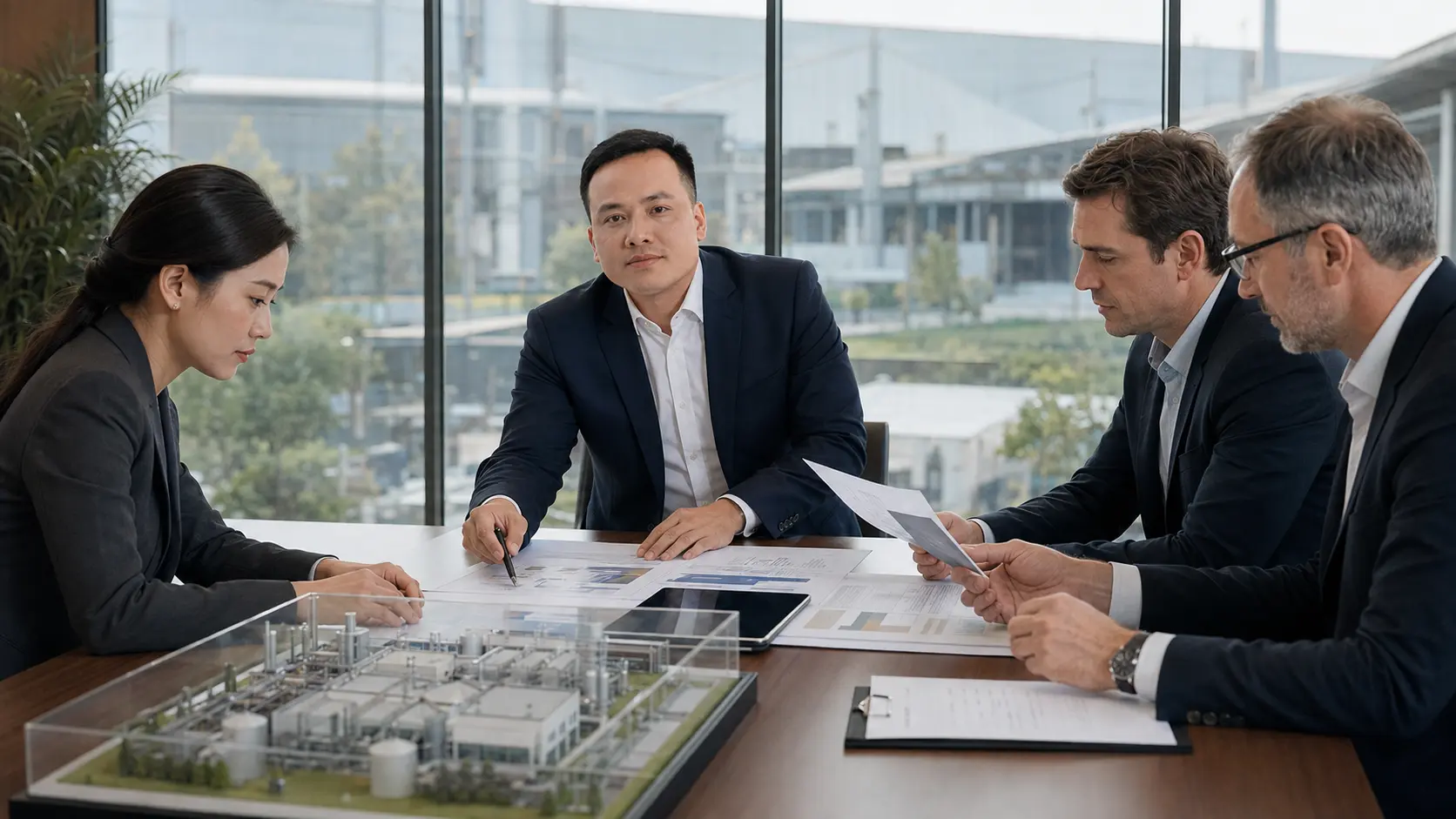 Dự án tìm nhà đầu tư cần được chuẩn bị và xác minh Nguyễn Cảnh Quyền cùng chủ dự án và nhà đầu tư rà soát hồ sơ dự án công nghiệp